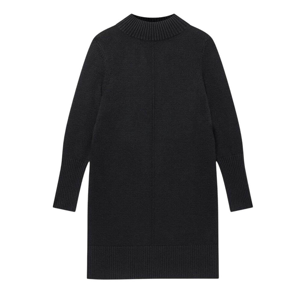 Mint Velvet Black Knit Mini Dress